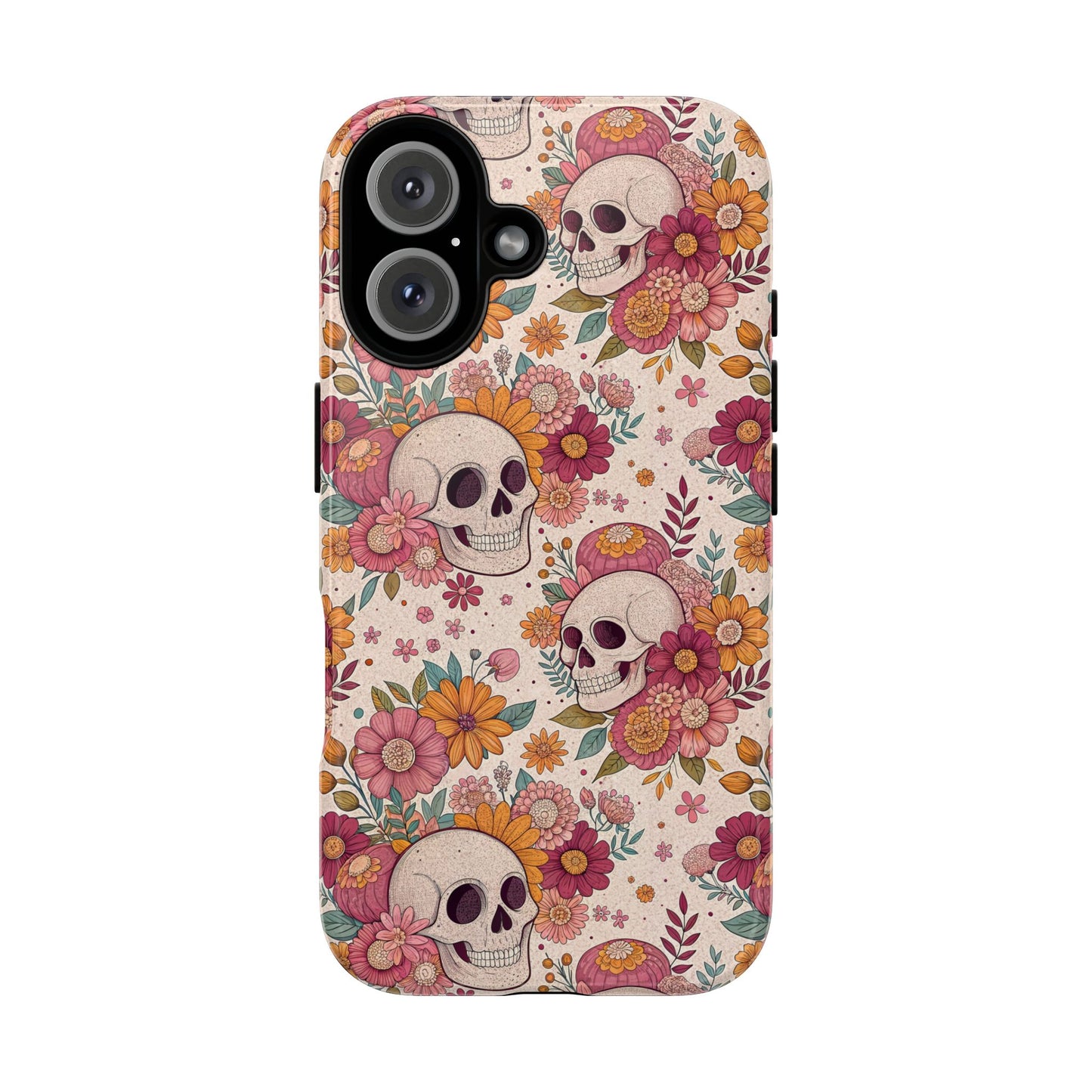 Floral Skull iPhone Case