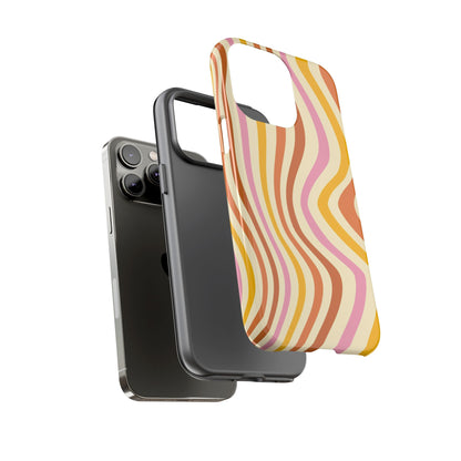 Retro Sunset Wave iPhone Case