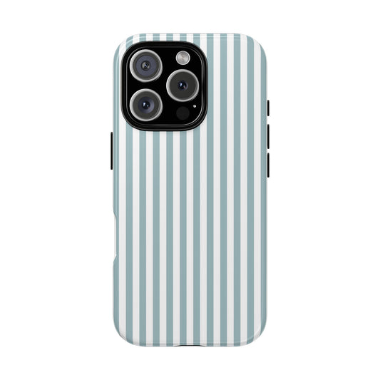 Blue & White Stripe iPhone Case