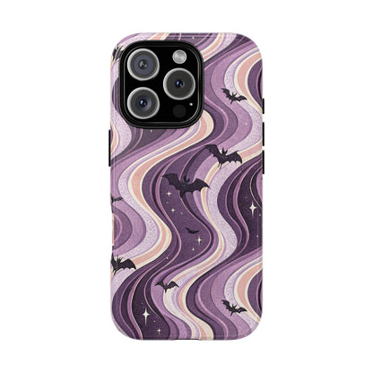 Retro Bats & Swirls iPhone Case