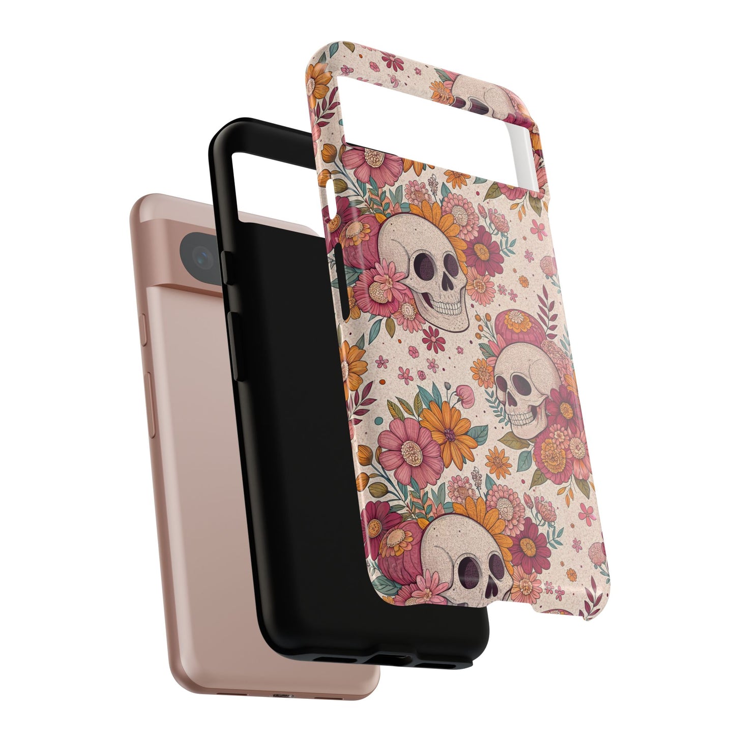 Floral Skull Google Pixel Case