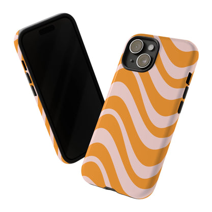 Retro Wavy Stripe iPhone Case