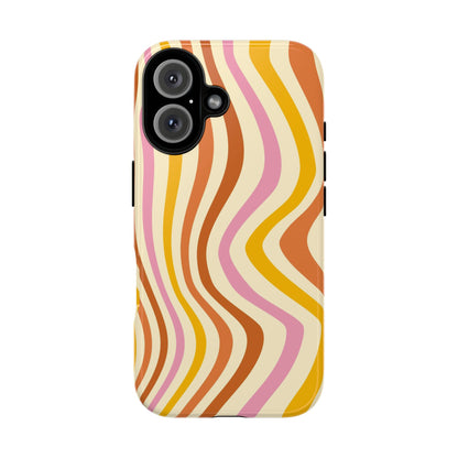 Retro Sunset Wave iPhone Case