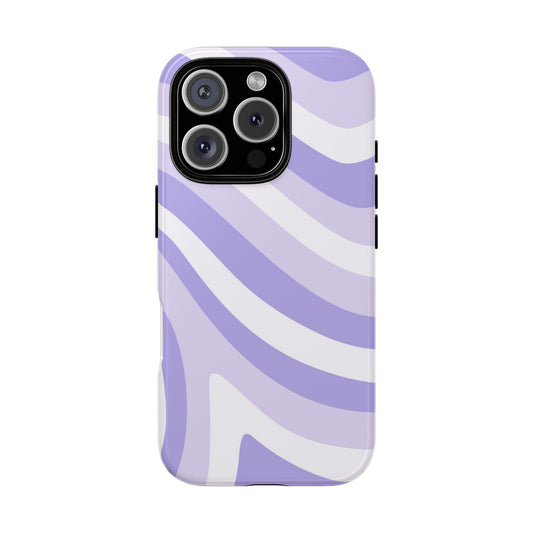 Lavender Wave Abstract iPhone Case