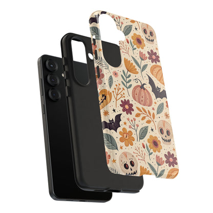 Halloween Skulls & Pumpkins Floral Samsung Case