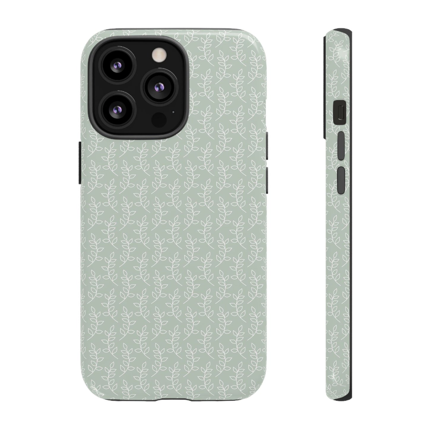 Minimal Leaf Print iPhone Case