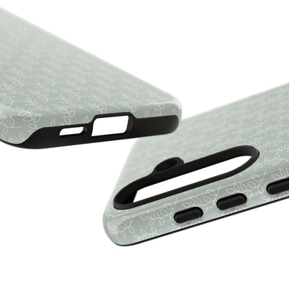 Minimal Leaf Print Samsung Case