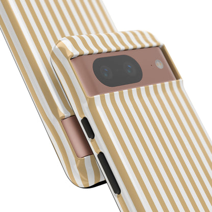 Yellow & White Stripe Google Pixel Case