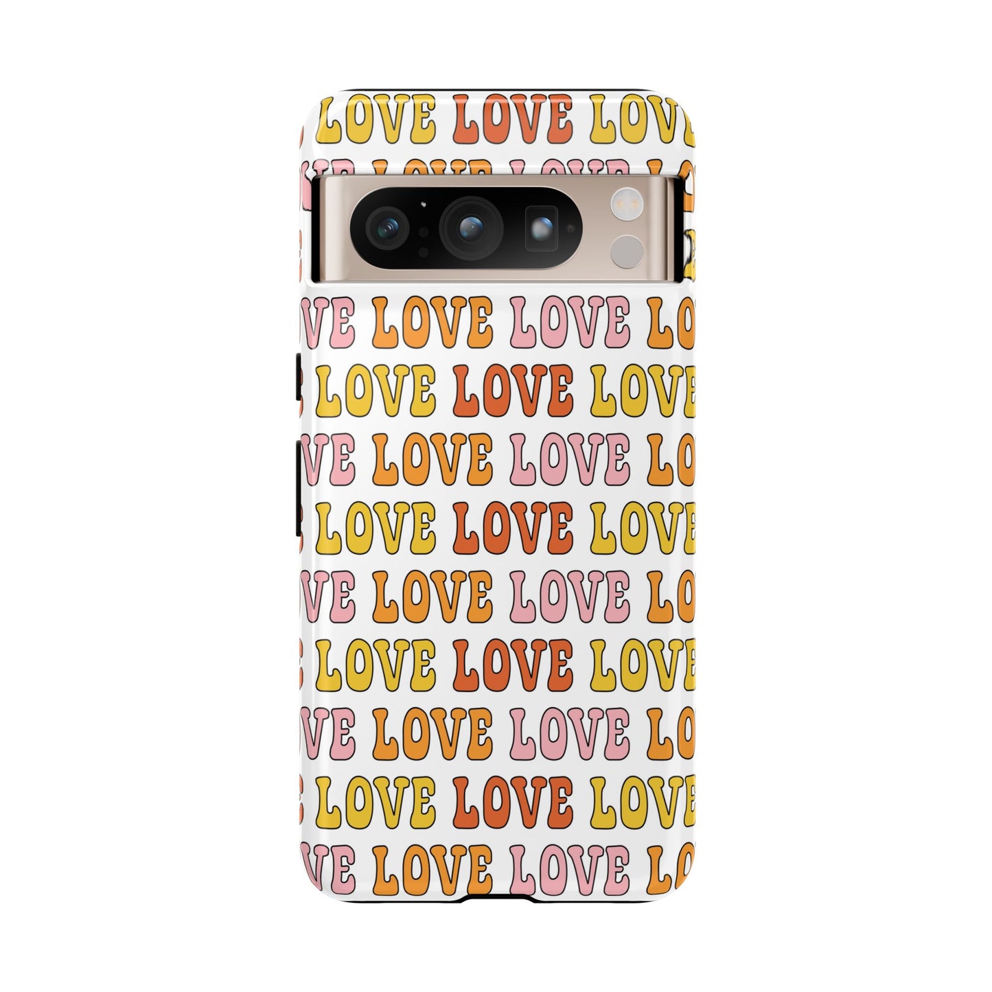 Retro LOVE Typography Google Pixel Case