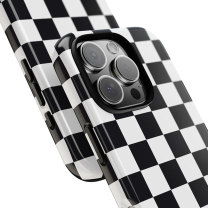 Black & White Checkerboard iPhone Case