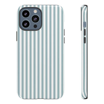 Blue & White Stripe iPhone Case