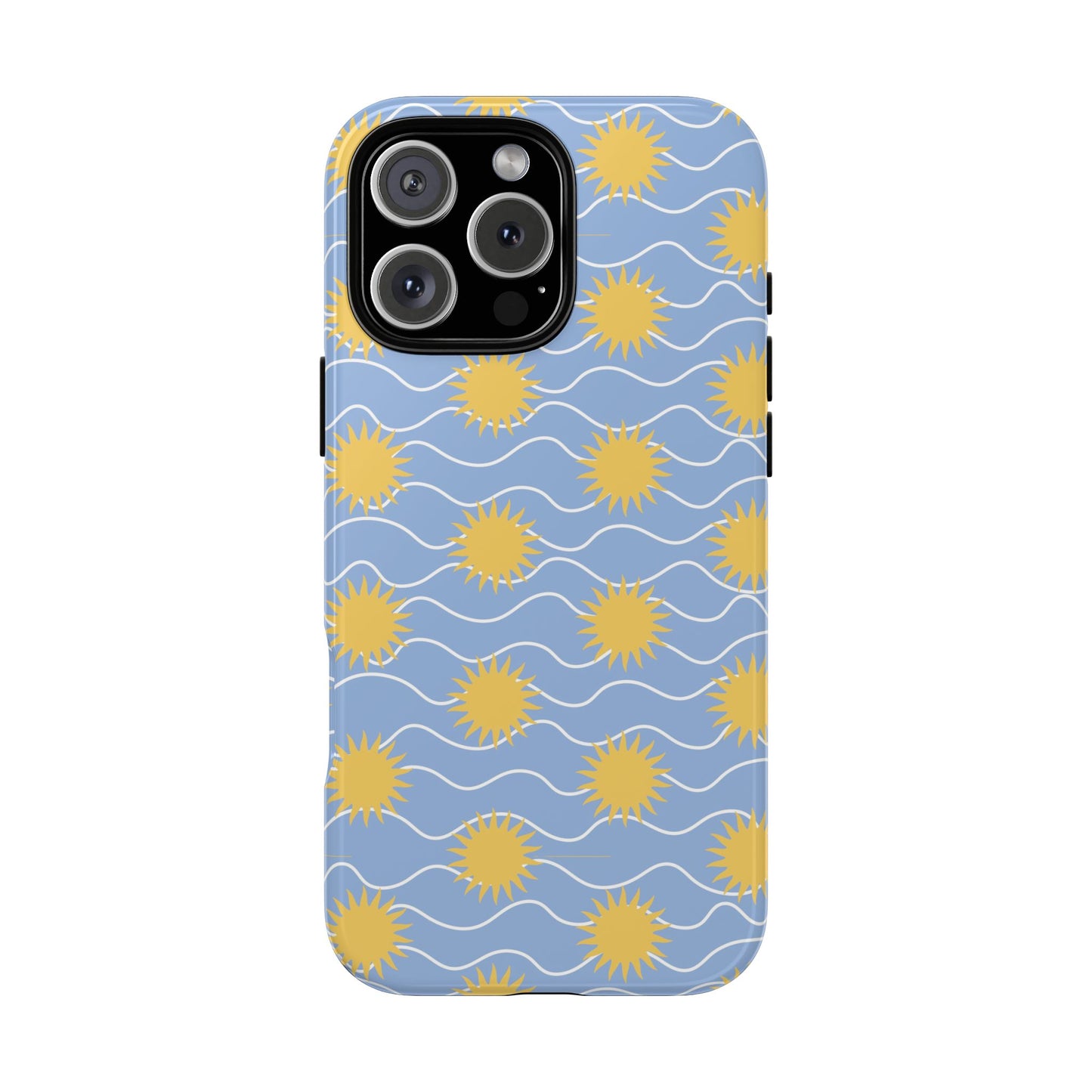 Sunny Waves Blue iPhone Case