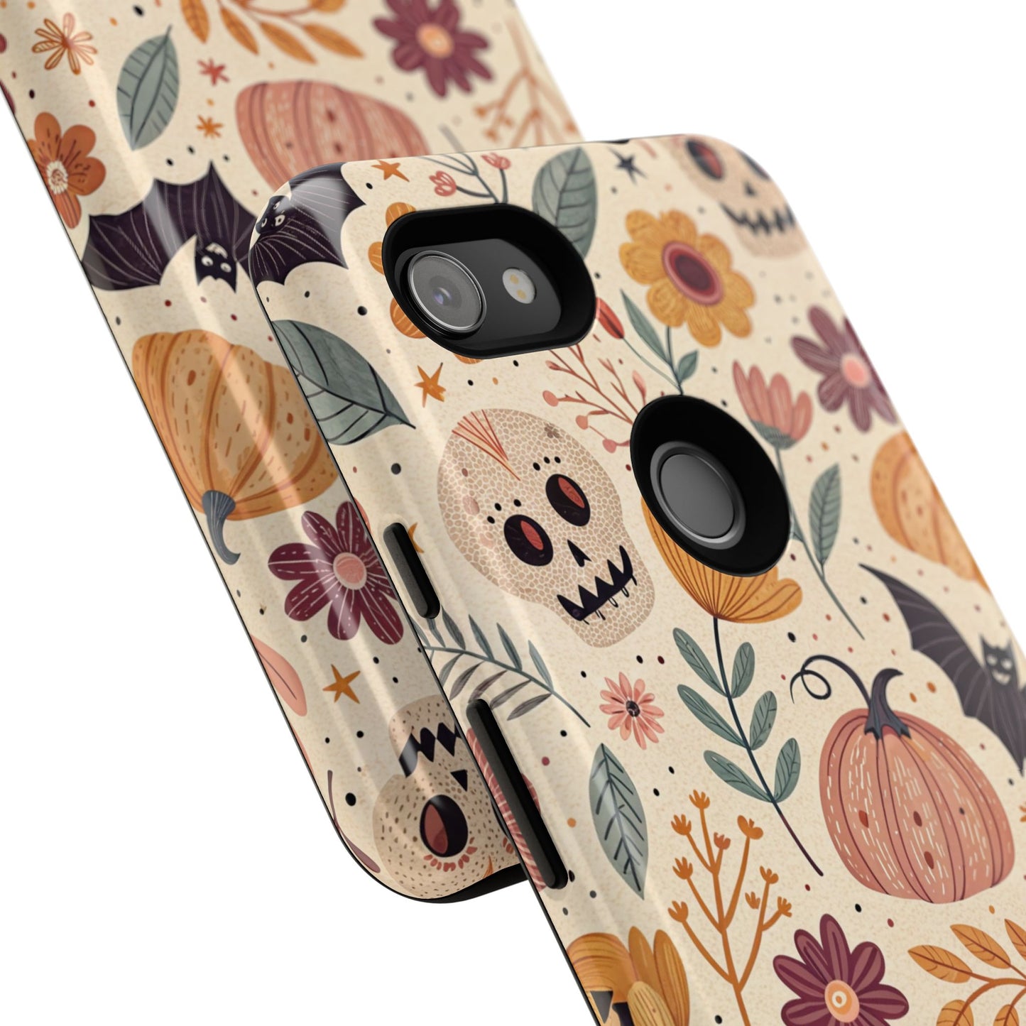 Halloween Skulls & Pumpkins Floral Google Pixel Case