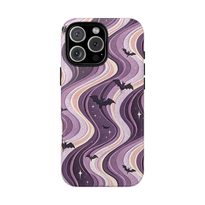 Retro Bats & Swirls iPhone Case