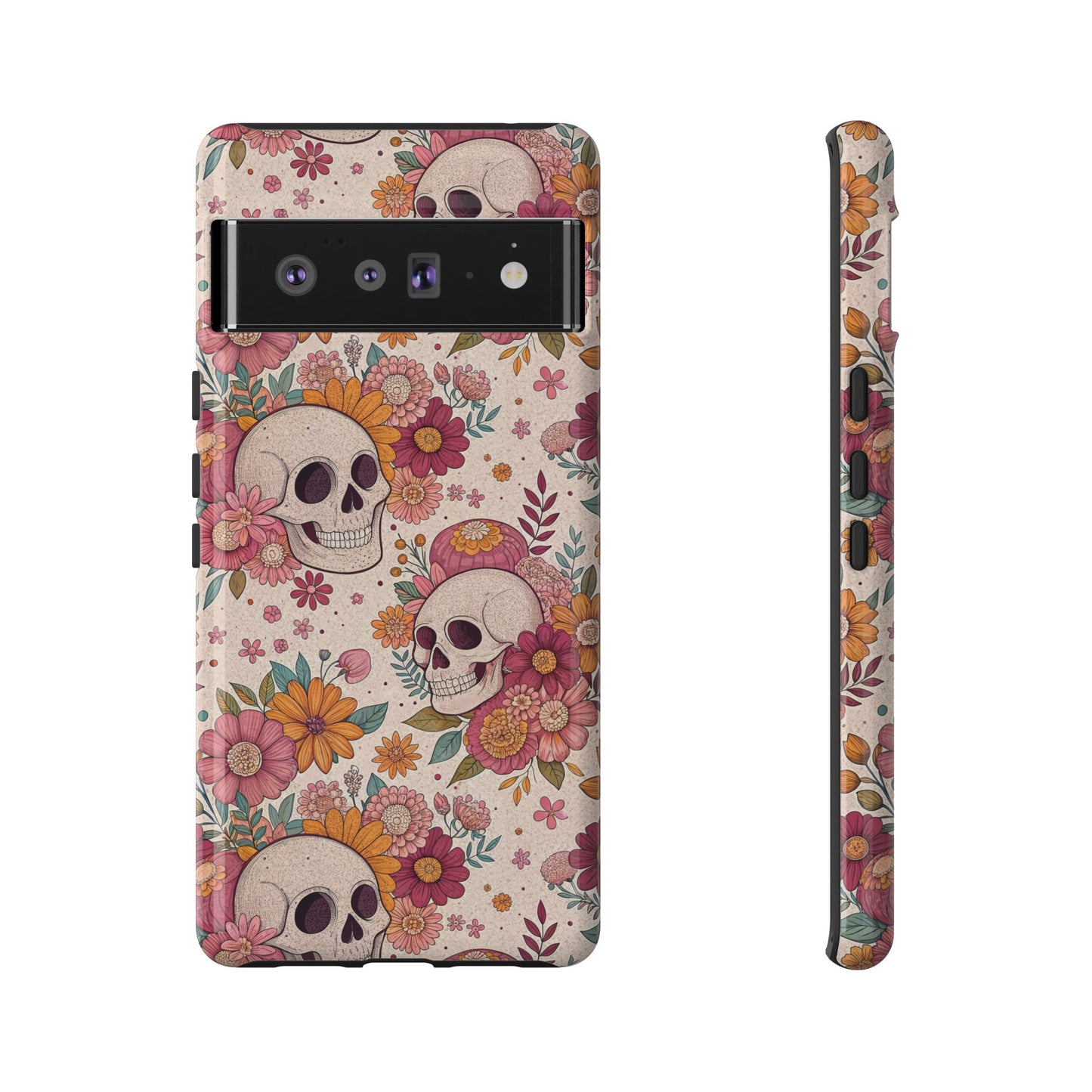 Floral Skull Google Pixel Case