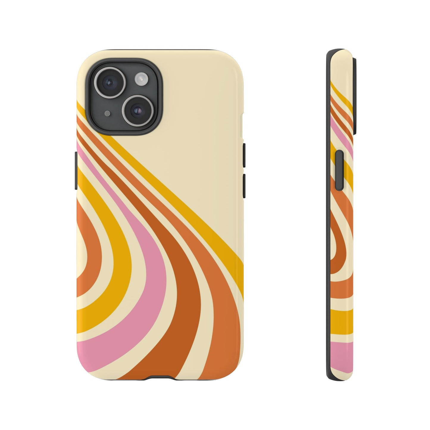 Retro Wave Swirl iPhone Case