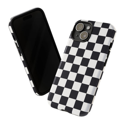 Black & White Checkerboard iPhone Case
