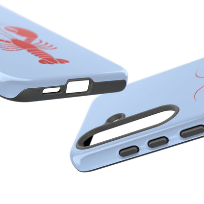 Red Lobster on Sky Blue Samsung Case