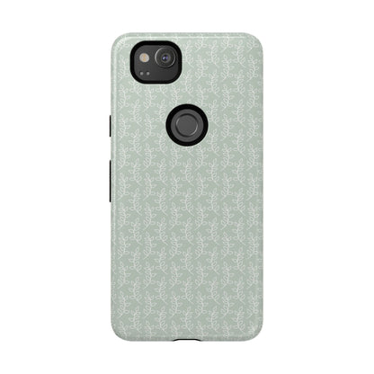 Minimal Leaf Print Google Pixel Case