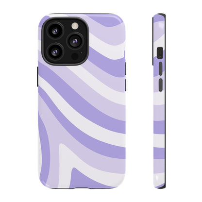 Lavender Wave Abstract iPhone Case