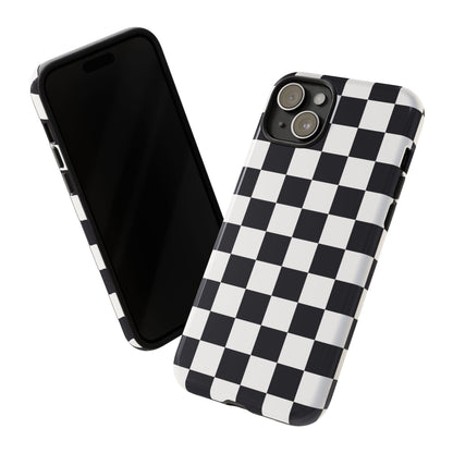 Black & White Checkerboard iPhone Case