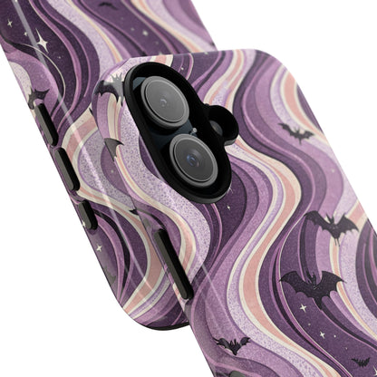 Retro Bats & Swirls iPhone Case