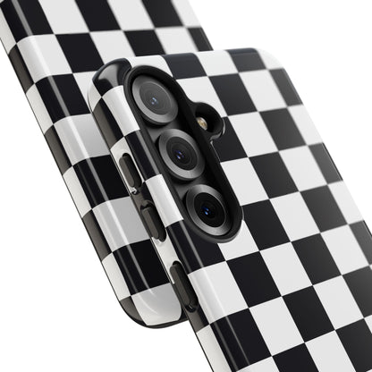 Black & White Checkerboard Samsung Case