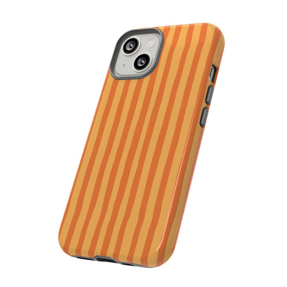 Orange Wavy Stripe iPhone Case