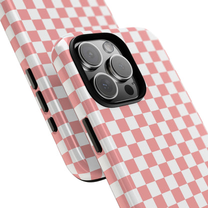 Pink Checkerboard iPhone Case