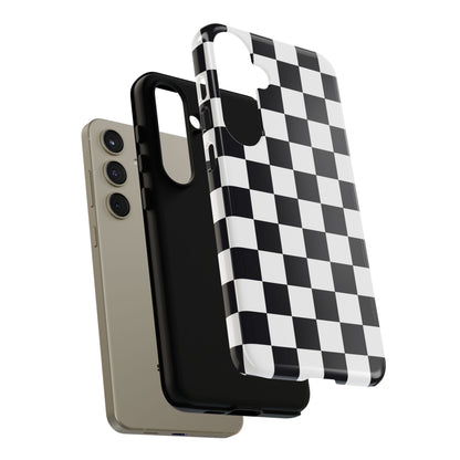 Black & White Checkerboard Samsung Case
