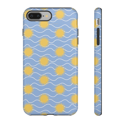 Sunny Waves Blue iPhone Case