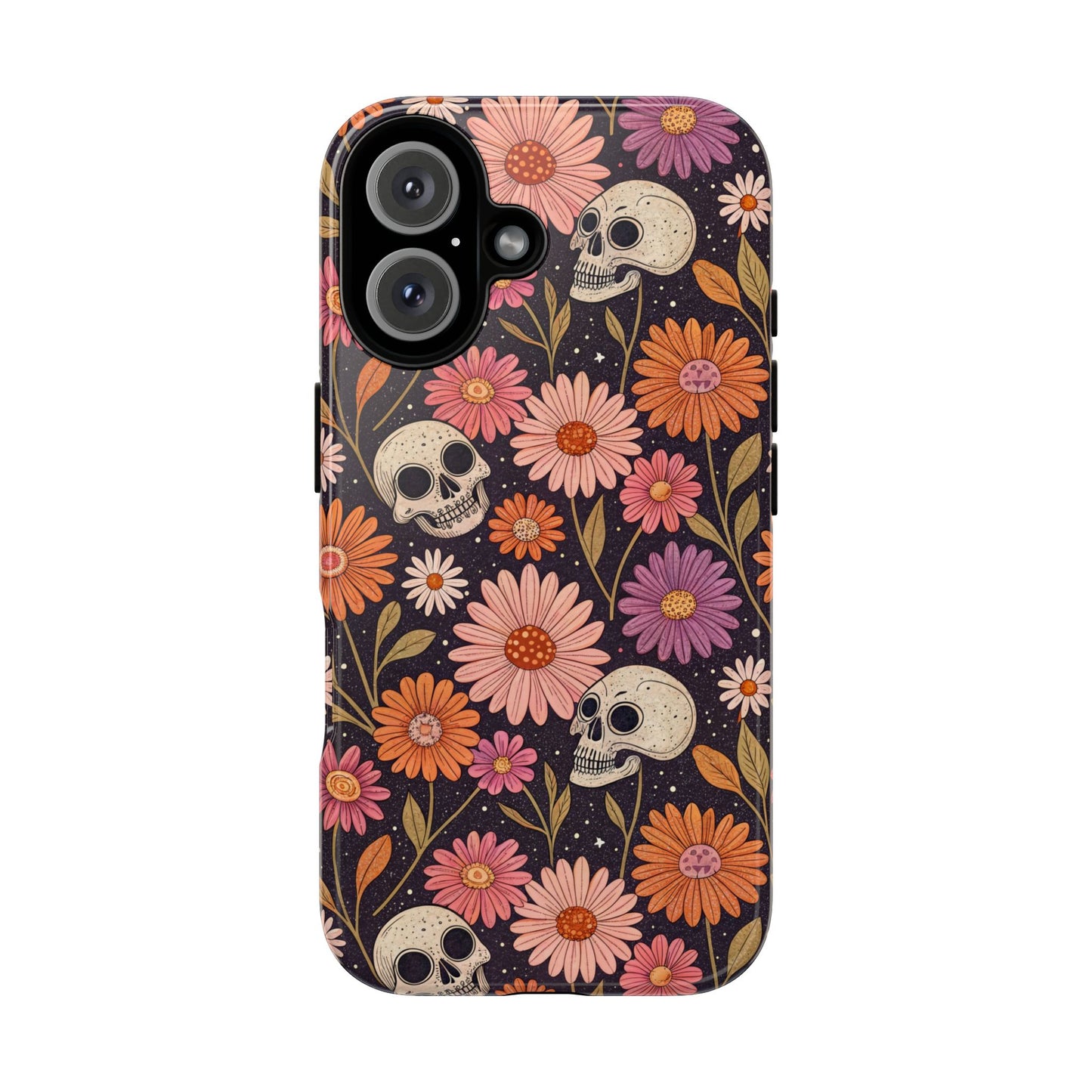 Skulls & Fall Florals iPhone Case