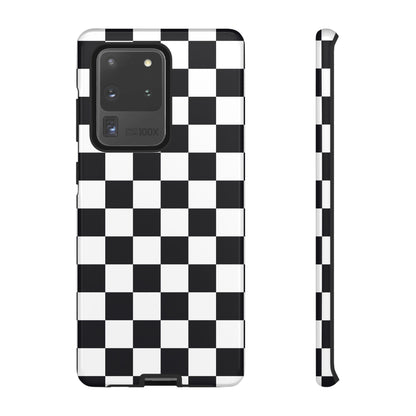 Black & White Checkerboard Samsung Case