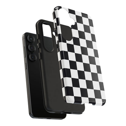 Black & White Checkerboard Samsung Case