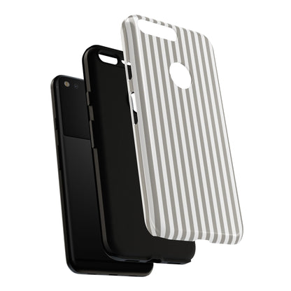 Gray & White Stripe Google Pixel Case