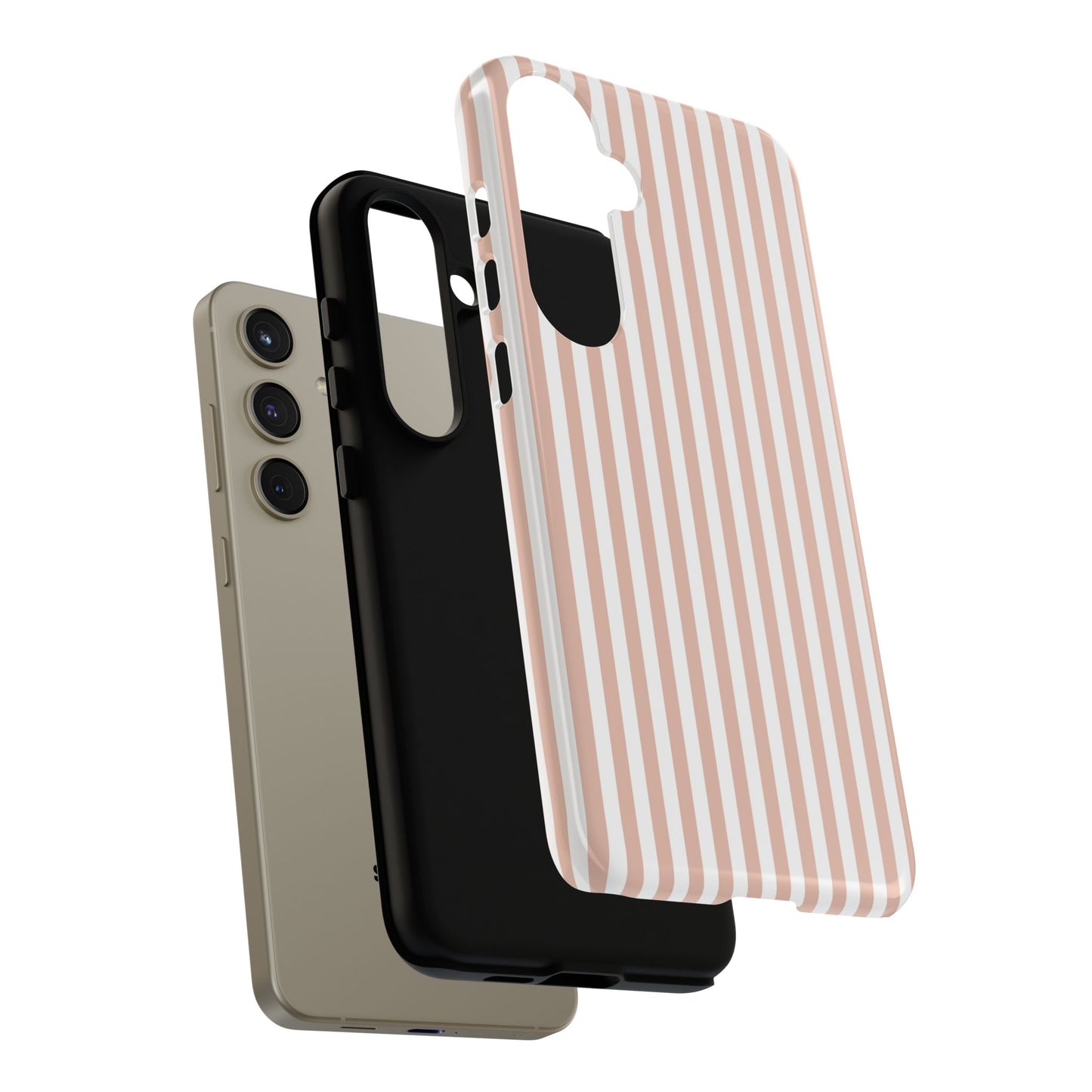Blush & White Stripe Samsung Case
