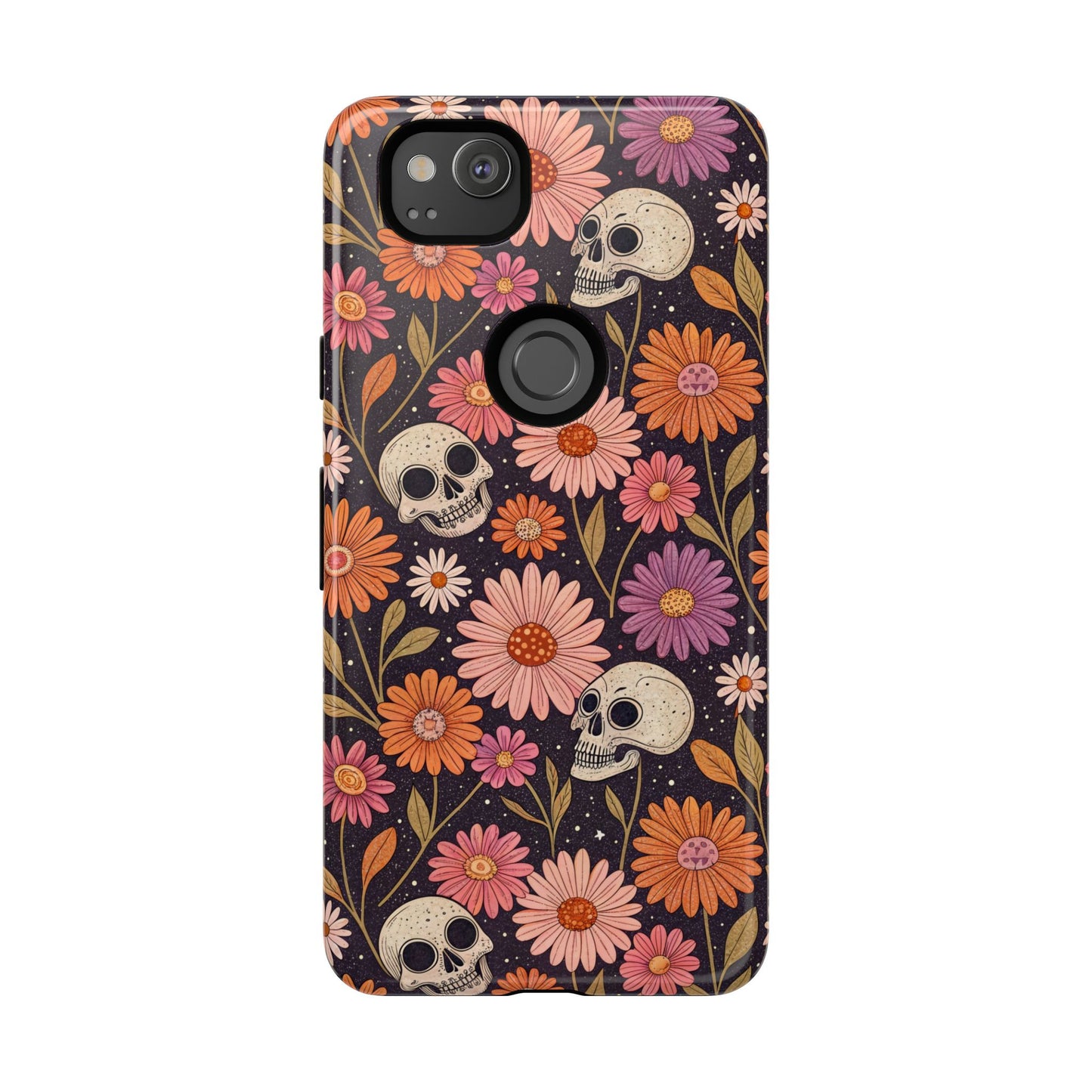 Skulls & Fall Florals Google Pixel Case