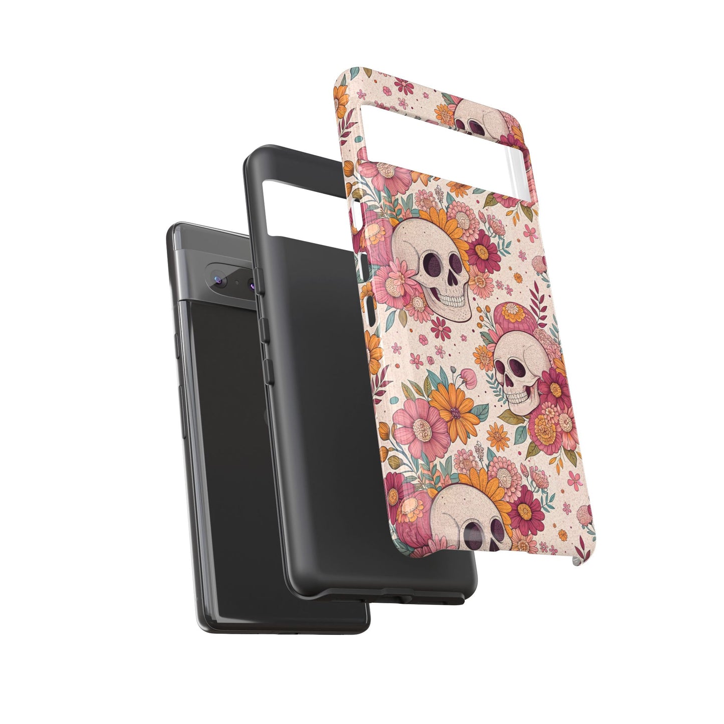 Floral Skull Google Pixel Case