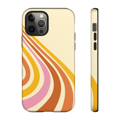 Retro Wave Swirl iPhone Case
