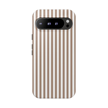 Beige & White Stripe Google Pixel Case