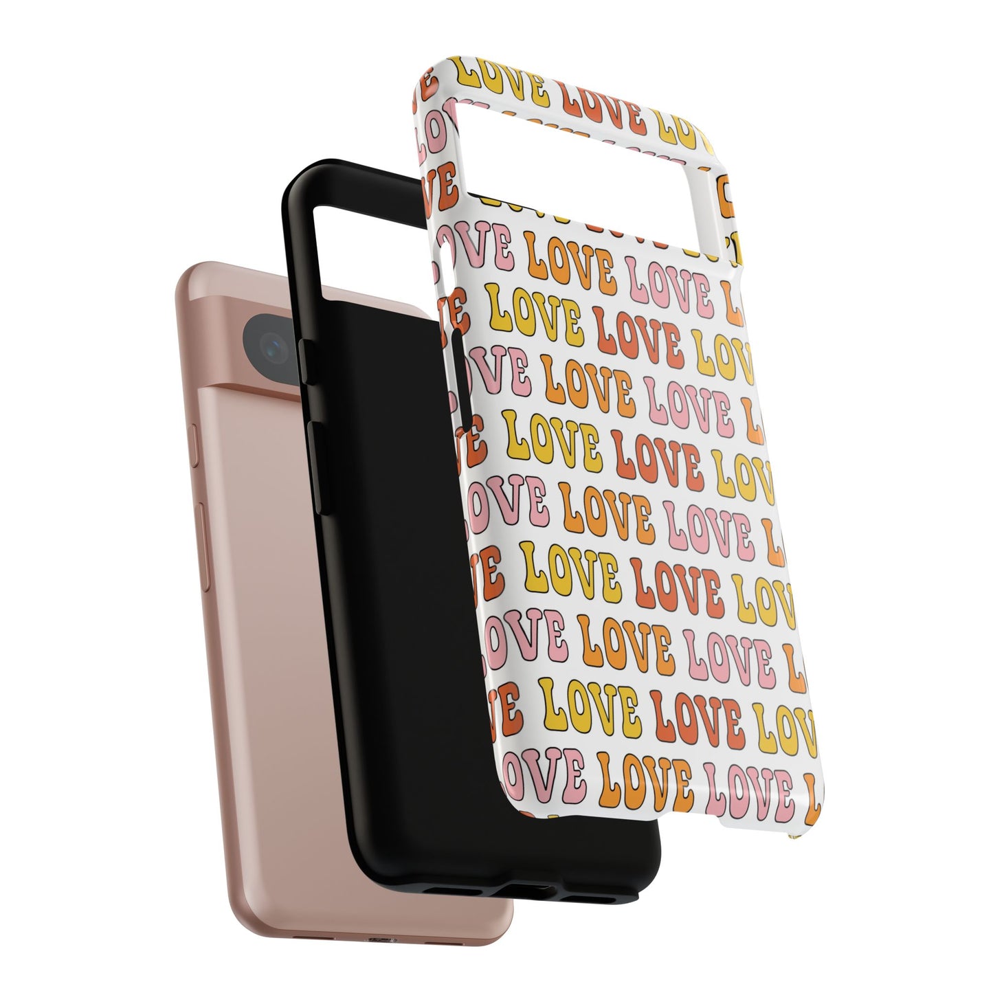 Retro LOVE Typography Google Pixel Case