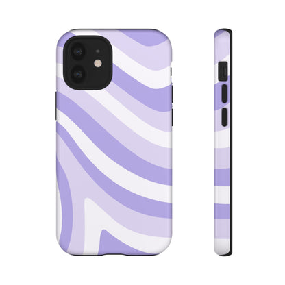 Lavender Wave Abstract iPhone Case
