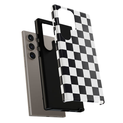 Black & White Checkerboard Samsung Case
