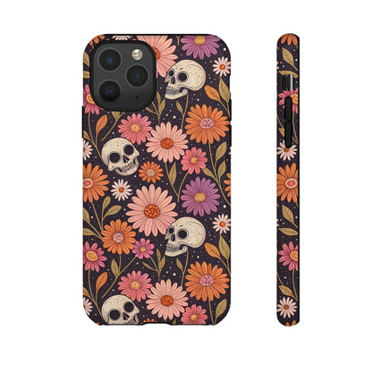 Skulls & Fall Florals iPhone Case