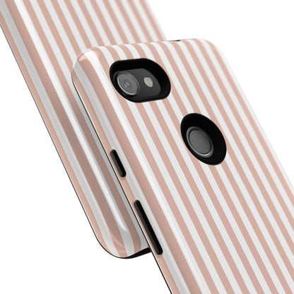 Blush & White Stripe Google Pixel Case