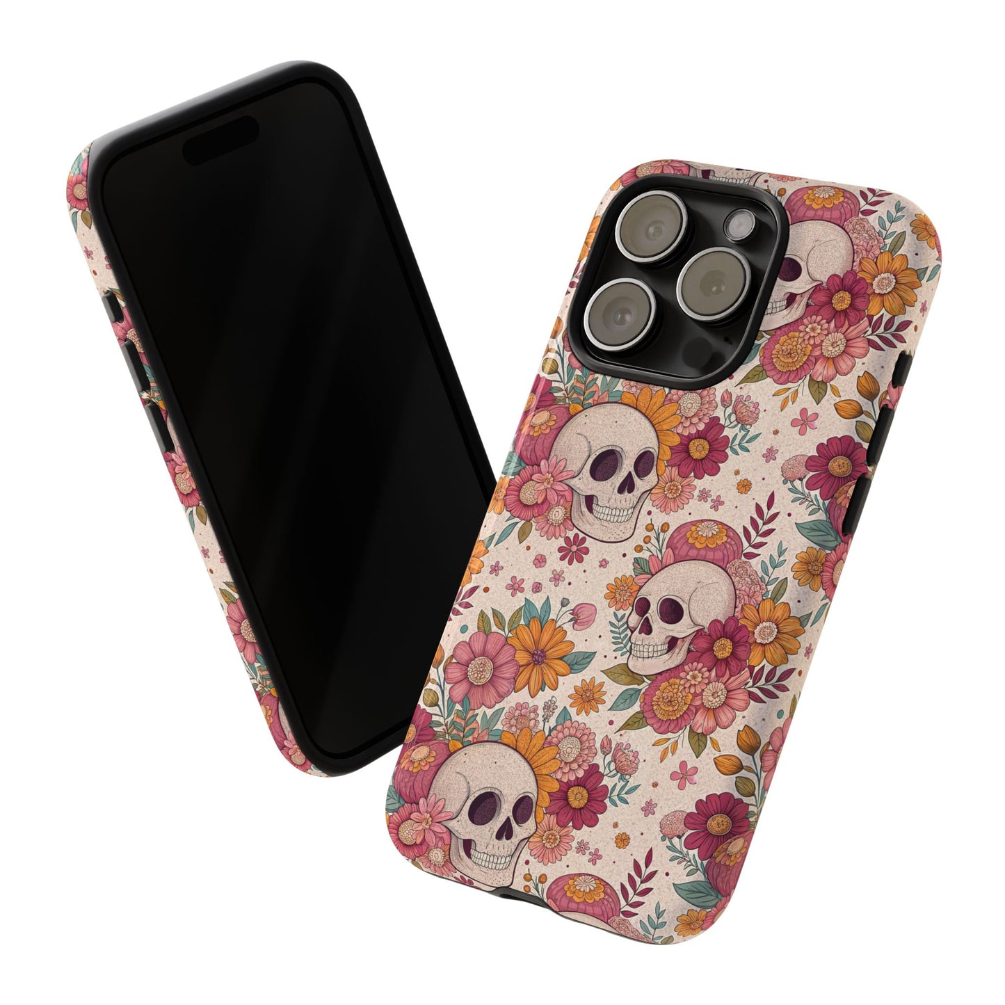Floral Skull iPhone Case