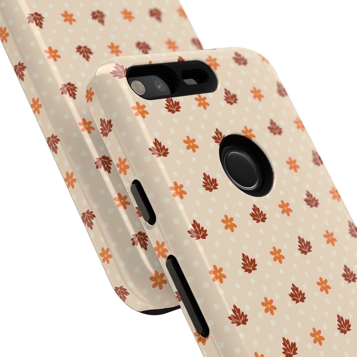 Beige Fall Floral Polka Dot Google Pixel Case
