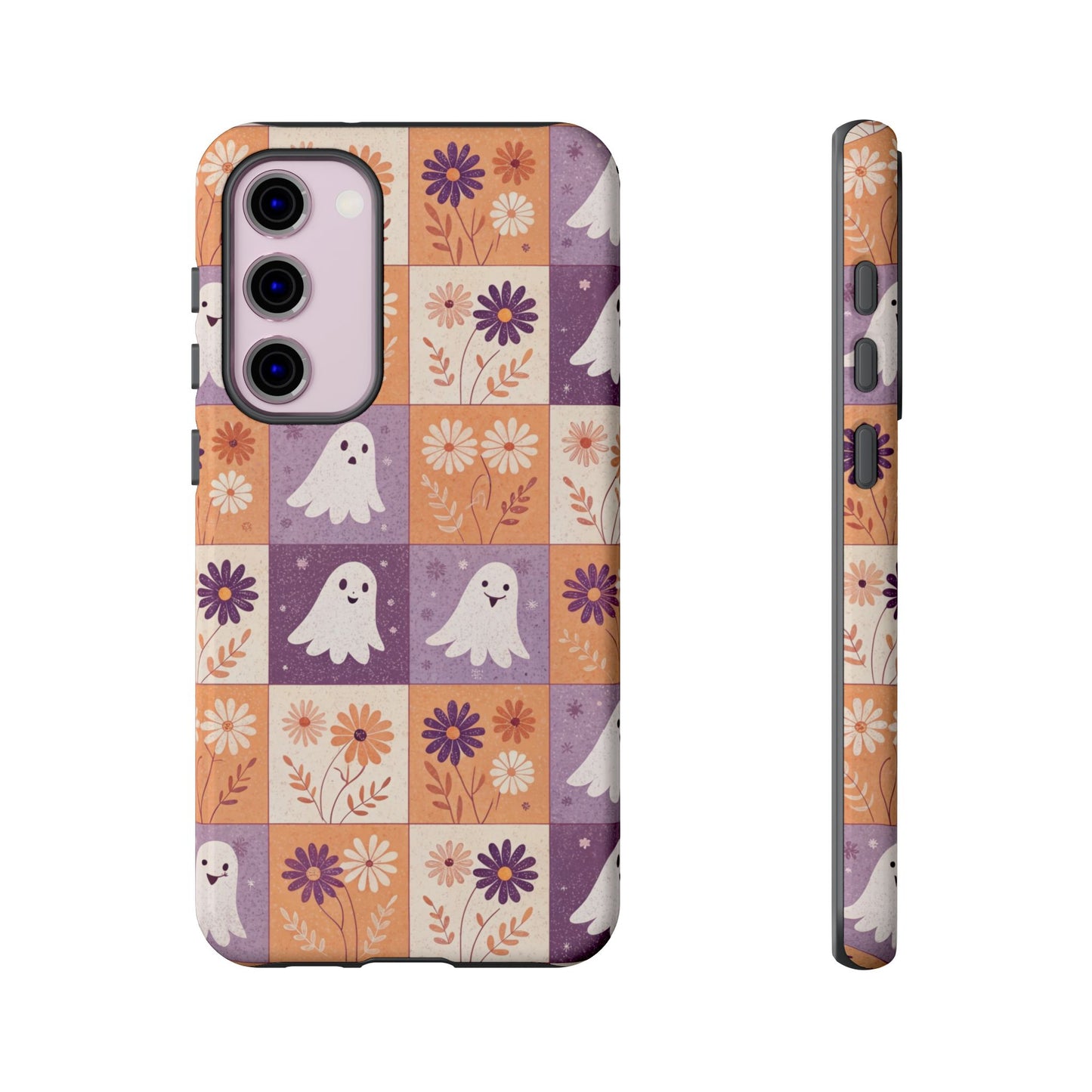 Ghost Floral Checkerboard Samsung Case