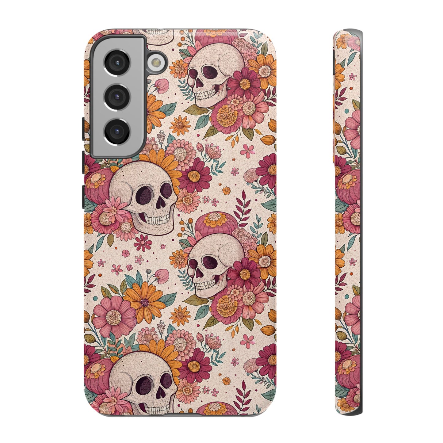 Floral Skull Samsung Case