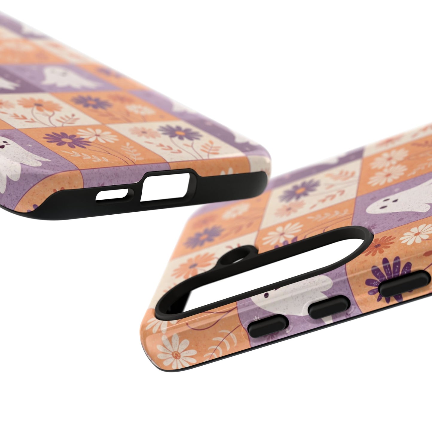 Ghost Floral Checkerboard Samsung Case